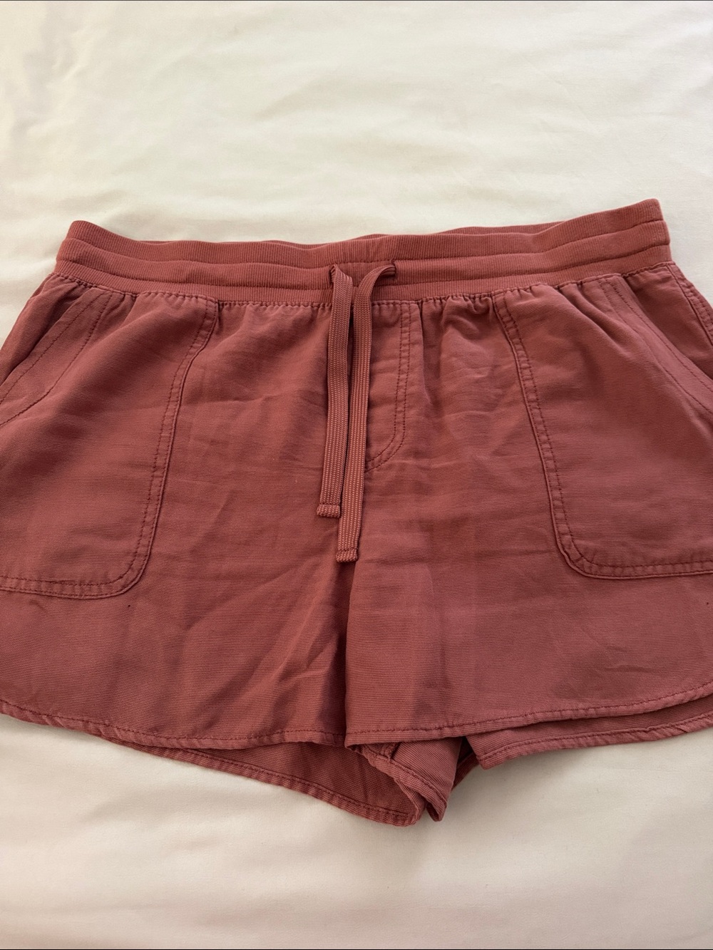 Maurices Drawstring Athletic Shorts — Dusty Rose